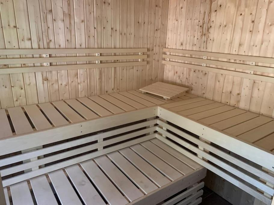 Waldferienhaus Dunja Mit Whirlpool, Sauna U Garten Hain  Kültér fotó
